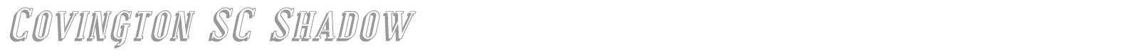 Covington SC font preview