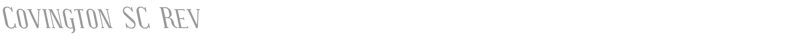 Covington SC font preview