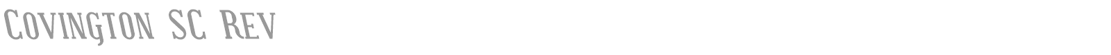 Covington SC font preview