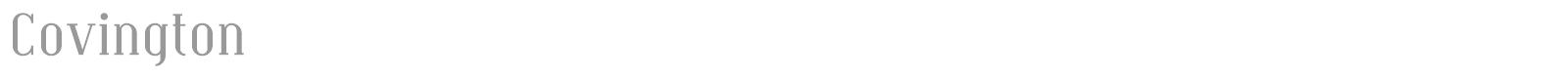 Covington font preview