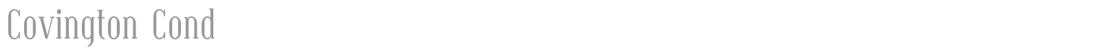 Covington font preview