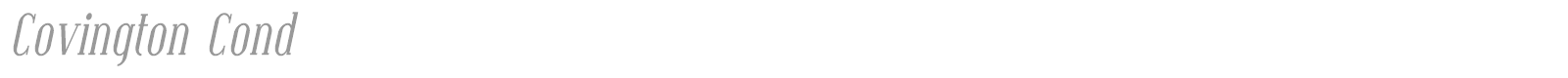 Covington font preview