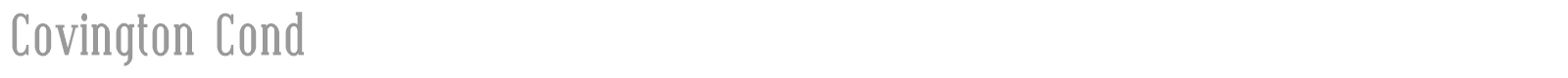 Covington font preview