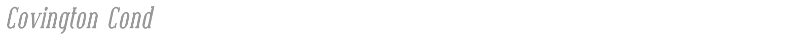 Covington font preview