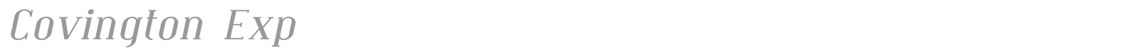 Covington font preview