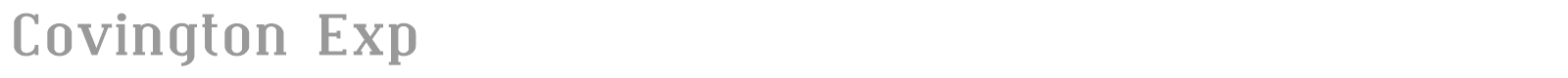 Covington font preview