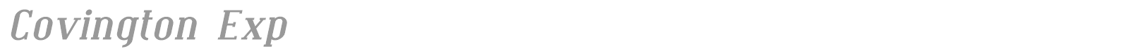 Covington font preview
