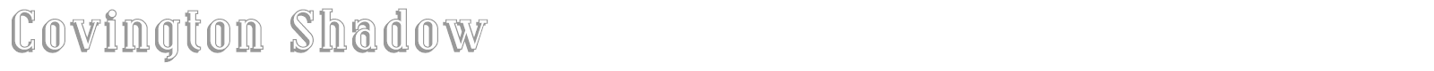 Covington font preview