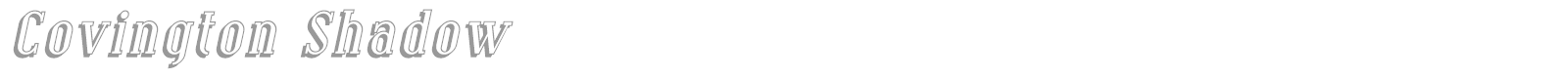 Covington font preview