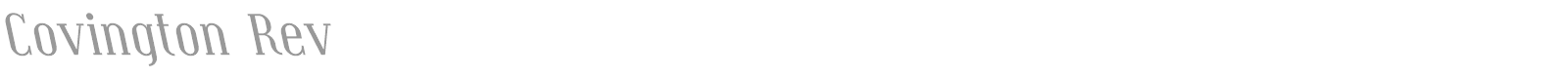 Covington font preview