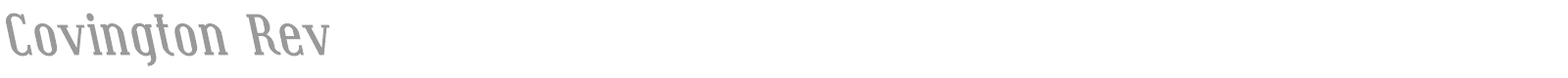 Covington font preview