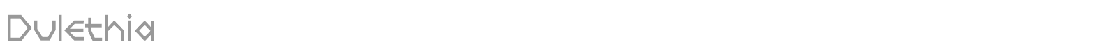 Dulethia font preview