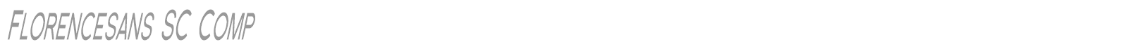 Florence Sans SC font preview