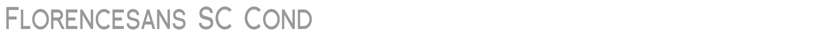 Florence Sans SC font preview