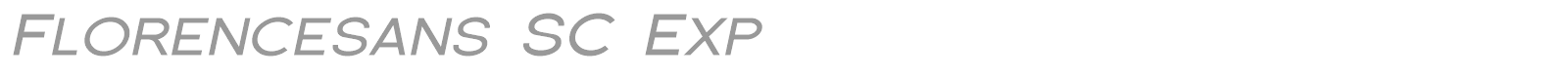 Florence Sans SC font preview