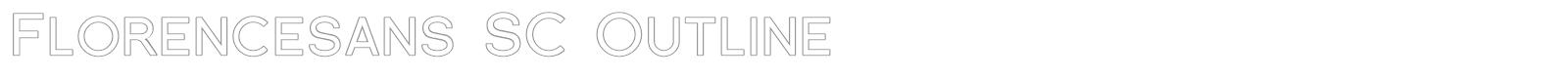 Florence Sans SC font preview