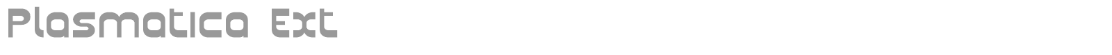 Plasmatica font preview