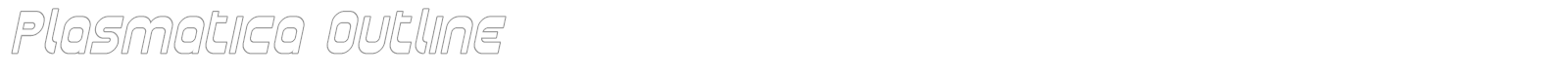 Plasmatica font preview
