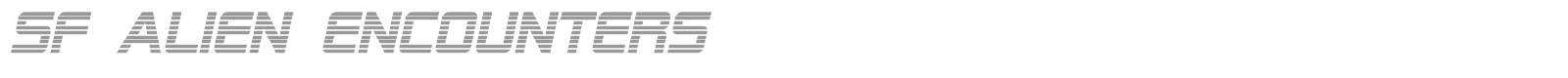 SF Alien Encounters font preview