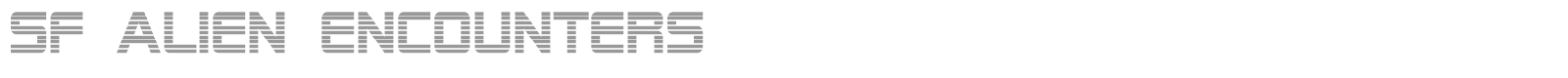 SF Alien Encounters font preview
