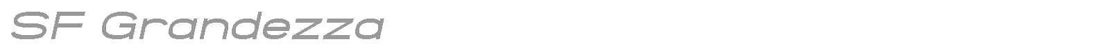 SF Grandezza font preview