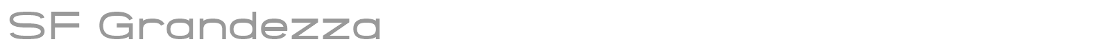 SF Grandezza font preview