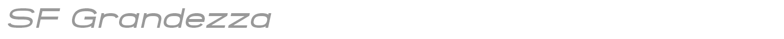 SF Grandezza font preview