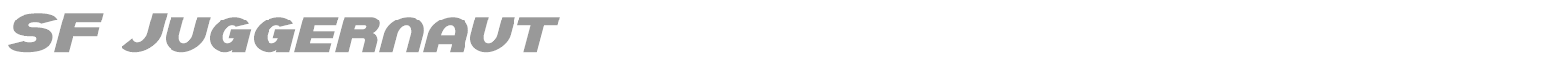 SF Juggernaut font preview