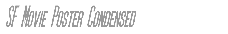 Download Free Font Sf Movie Poster