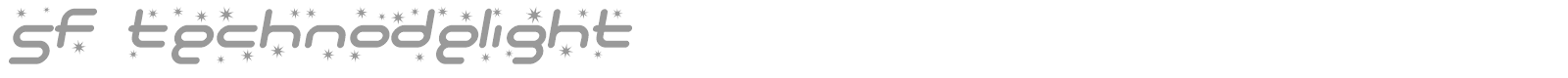 SF Technodelight font preview