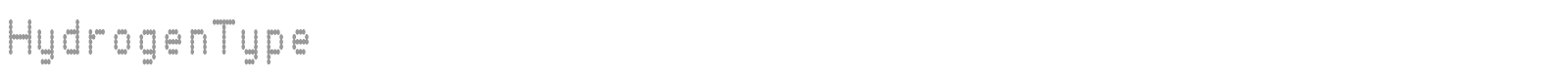 Hydrogen Type font preview
