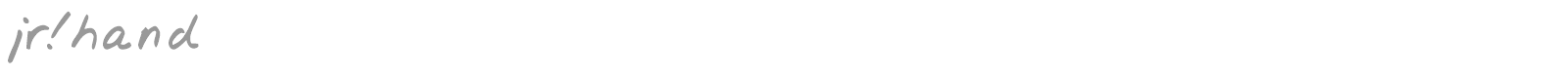 JR!Hand font preview