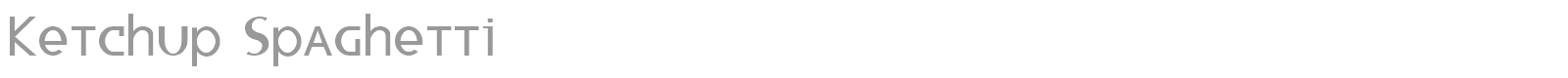 Ketchup Spaghetti font preview