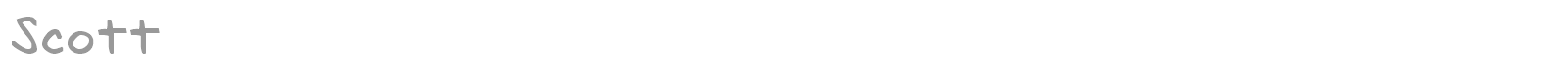 Scott font preview