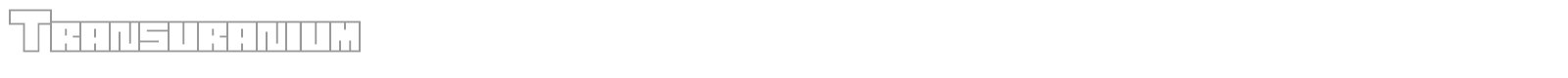 Transuranium font preview