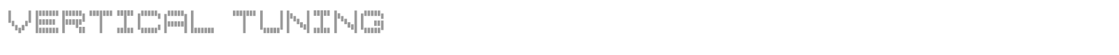 Vertical Tuning font preview