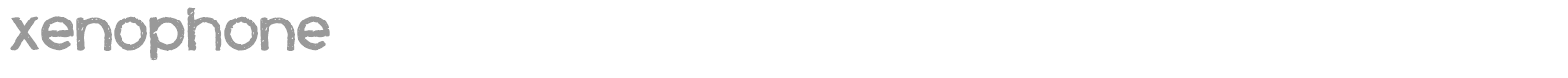 Xenophone font preview