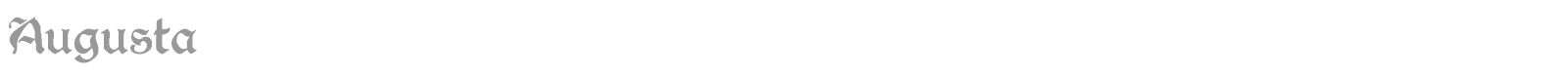 Augusta font preview