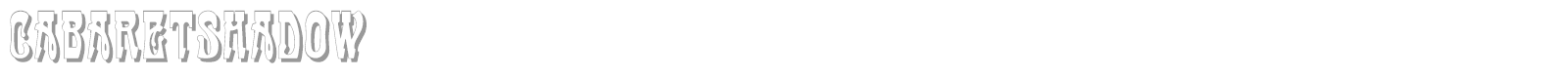 Cabaret font preview