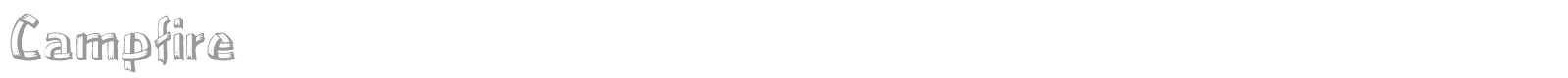 Campfire font preview