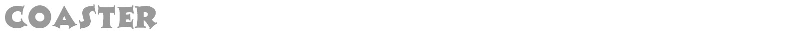 Coaster font preview
