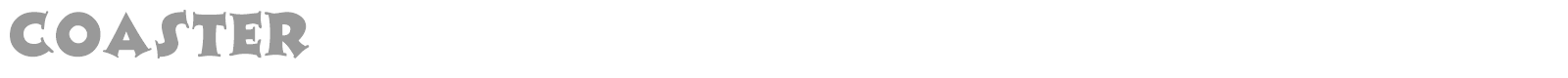 Coaster font preview