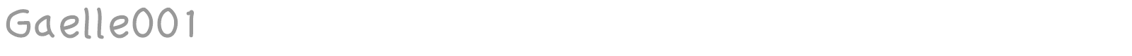Gaelle 001 font preview