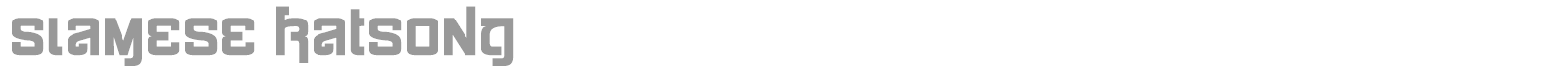 Siamese Katsong font preview