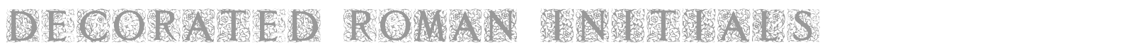 Decorated Roman Initials font preview