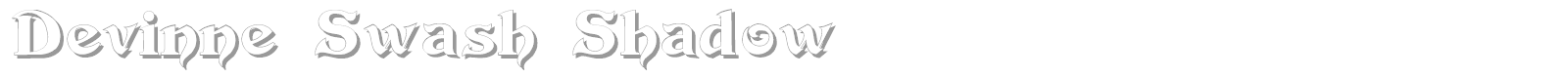 Devinne Swash font preview