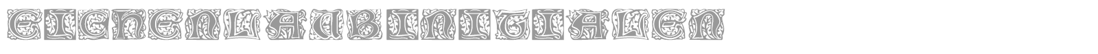 Eichenlaub Initialen font preview