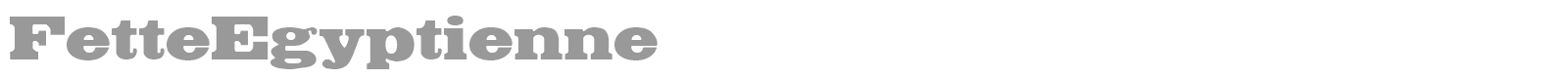 Fette Egyptienne font preview