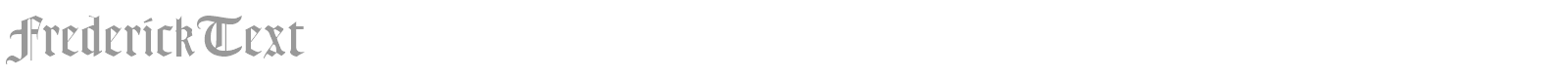 Frederick Text font preview