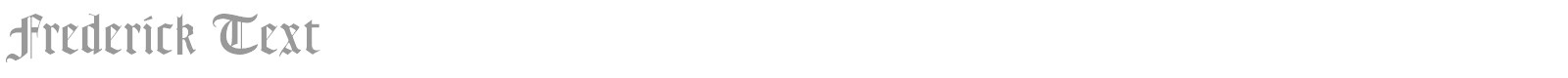 Frederick Text font preview